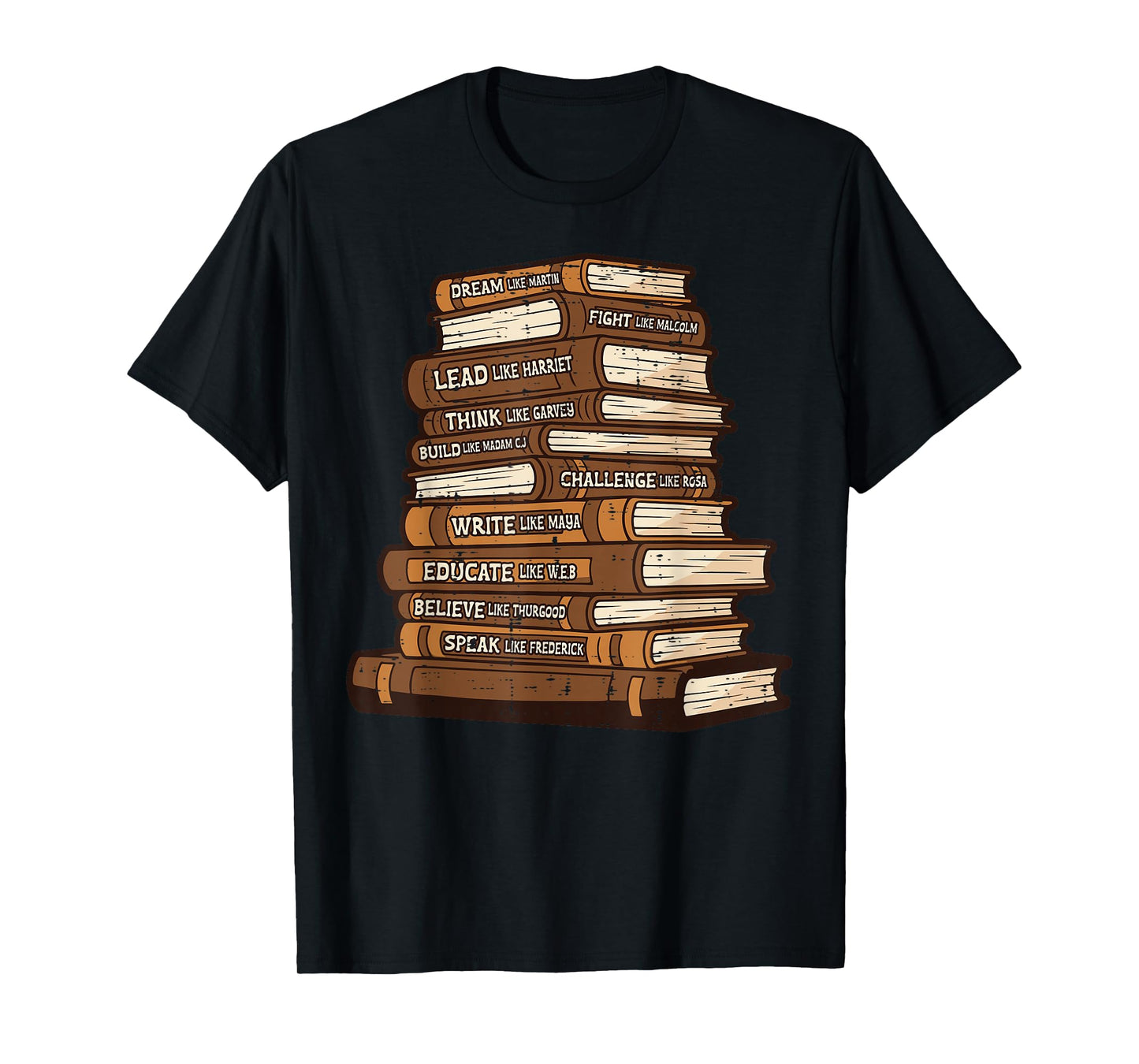 Black History Books Dream Like Martin African Women Men Kids T-Shirt