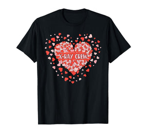 X-ray Crew Heart Valentines Radiology Technologist Rad Tech T-Shirt