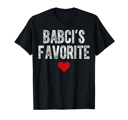 BABCI’S Favorite Heart Graphic for Mothers Day Grandchild T-Shirt