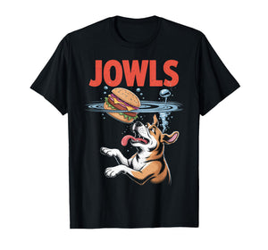 Funny Dog Jowls Burger, Puppy Lover T-Shirt