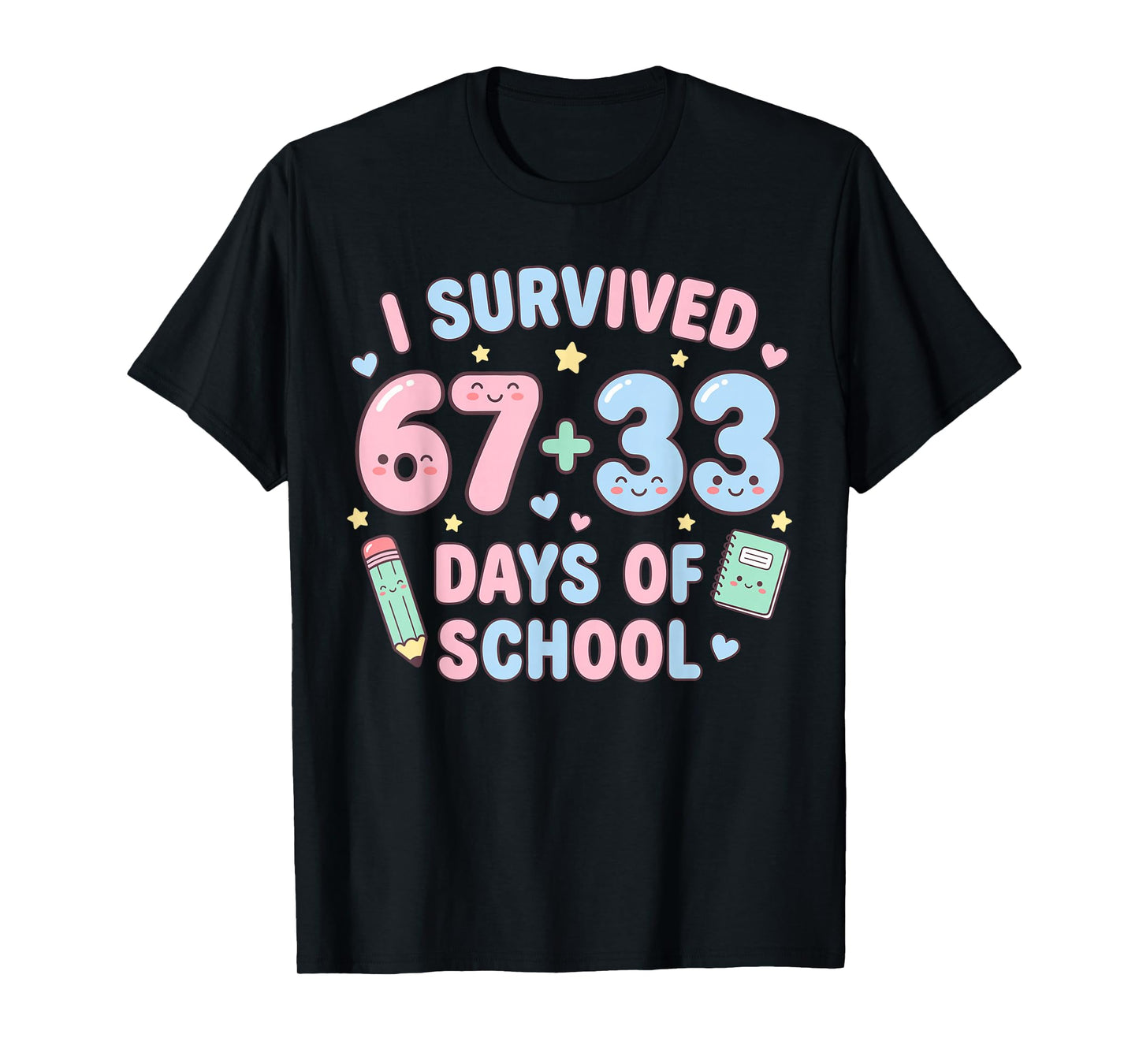 I Survived 100th Days of School Math Teacher Kids T-Shirt