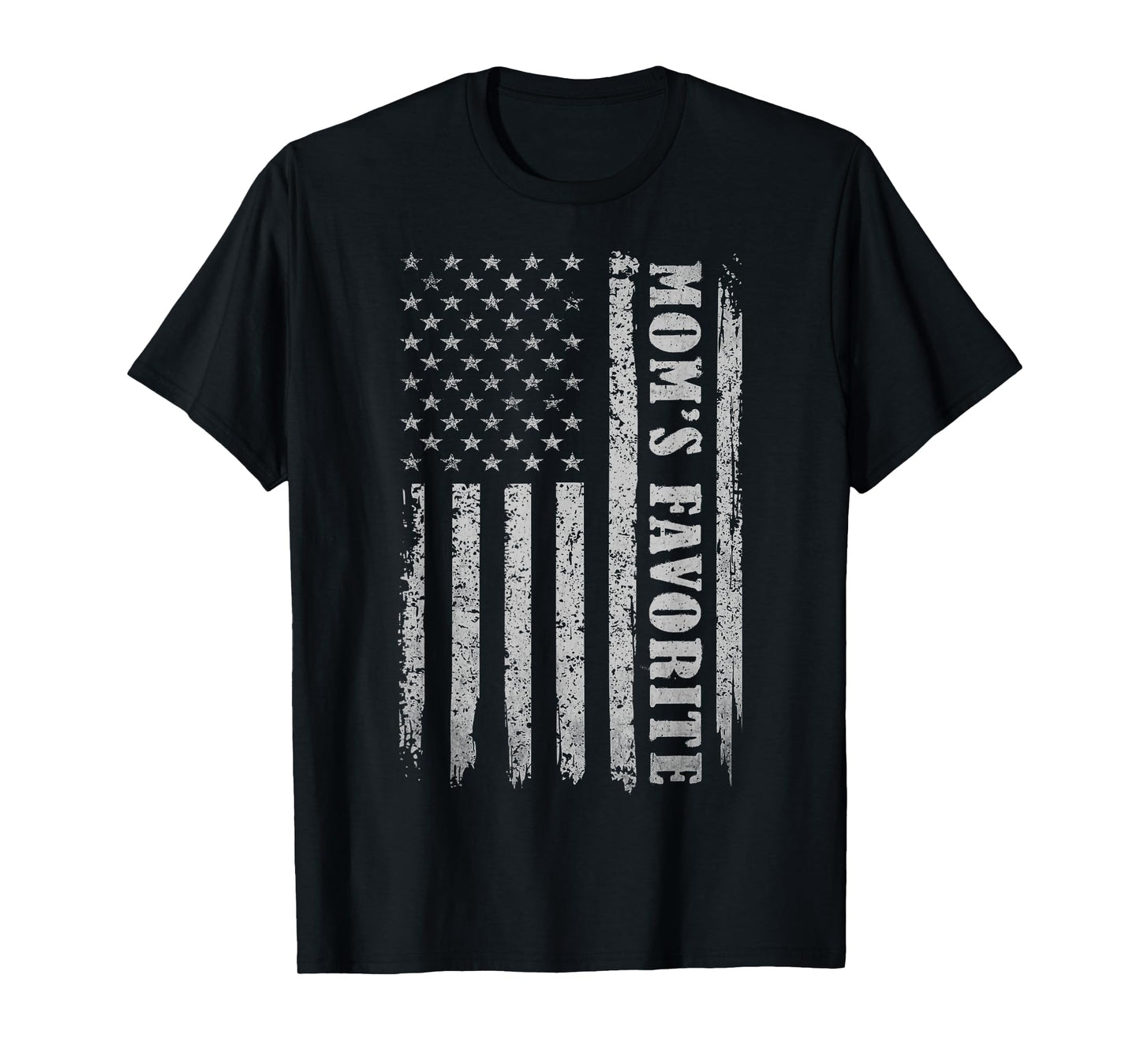 Funny Mom's Favorite USA Flag T-Shirt
