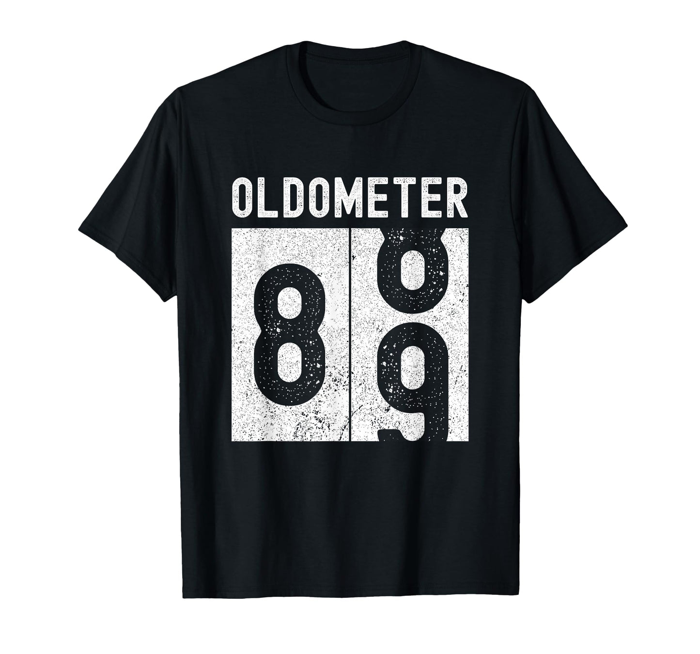Oldometer 89th Birthday Funny Retro Turning 89 Years Old Men T-Shirt