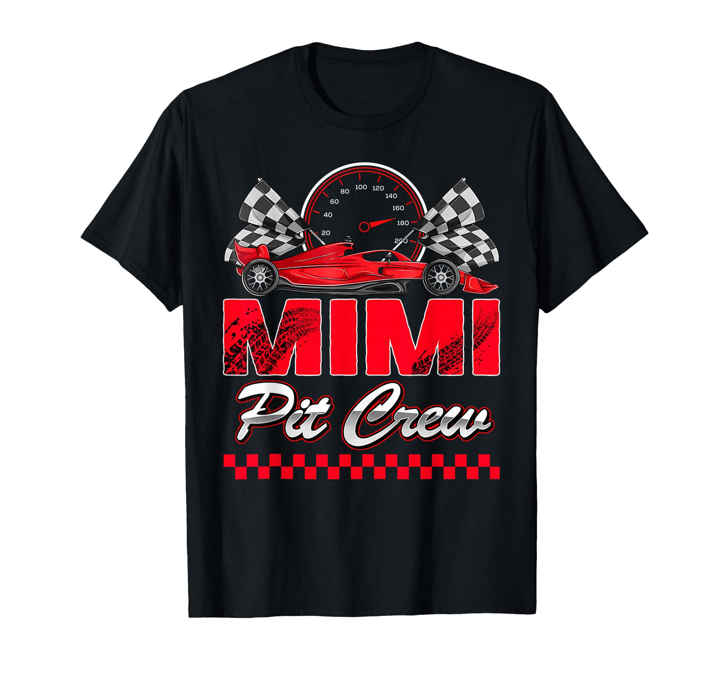 Mimi Pit Crew Racing Family Race Car Birthday Boy T-Shirt