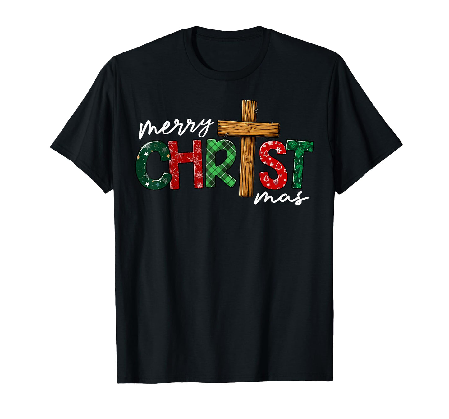 Merry Christmas Family Christian Jesus Holiday Xmas Pajamas T-Shirt