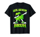 St Patricks Day Six Seven Bruh 6 7 Meme Shamrock Kids Boys T-Shirt