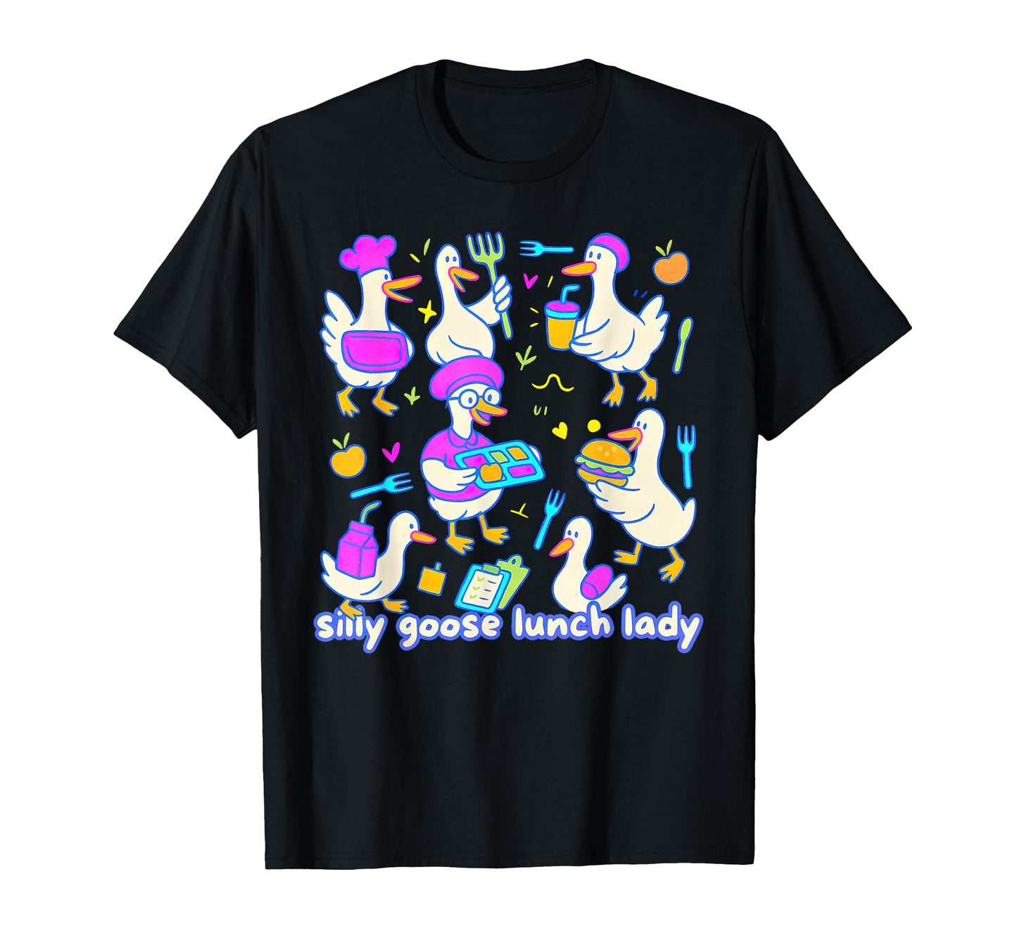 Silly Goose Lunch Lady School Cafeteria Crew Appreciation T-Shirt