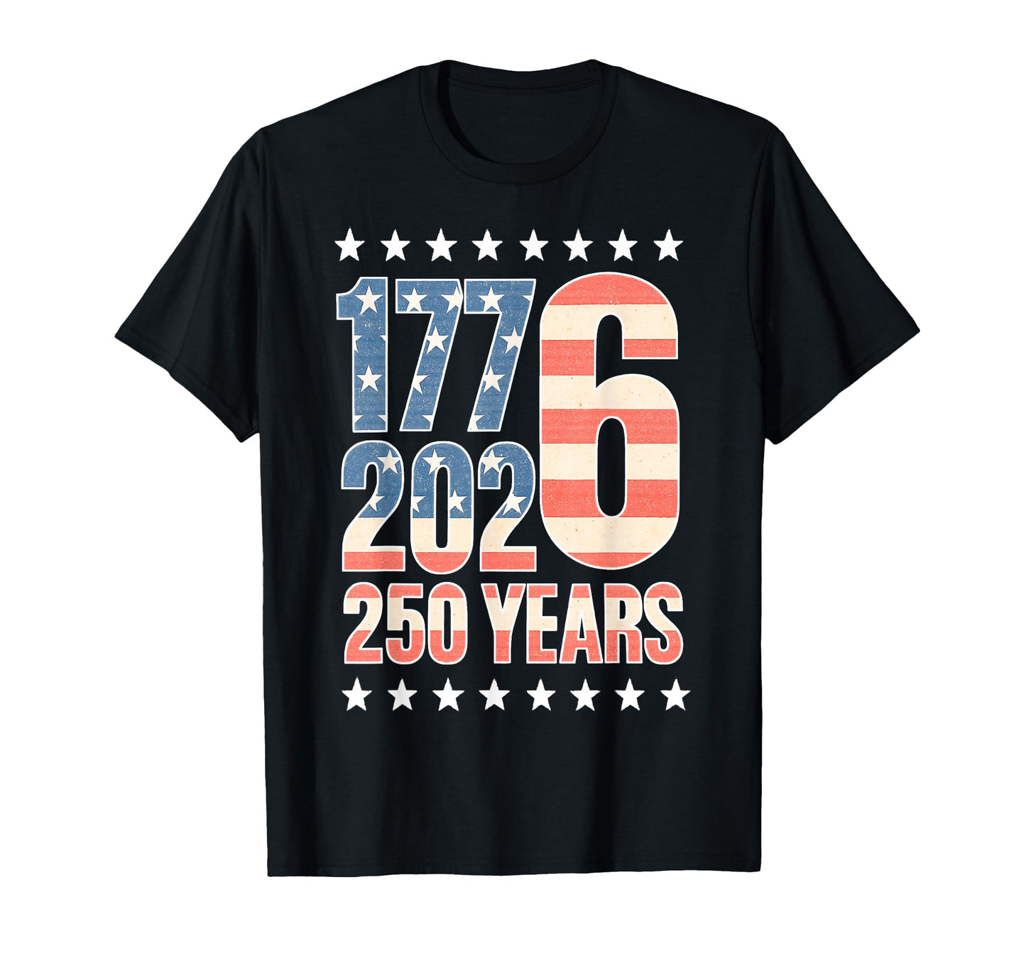 Retro American Flag Patriotic 250 Anniversary United States T-Shirt