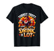 Drinker Turkey Trot Drink Alot Running Drinking Thanksgiving T-Shirt