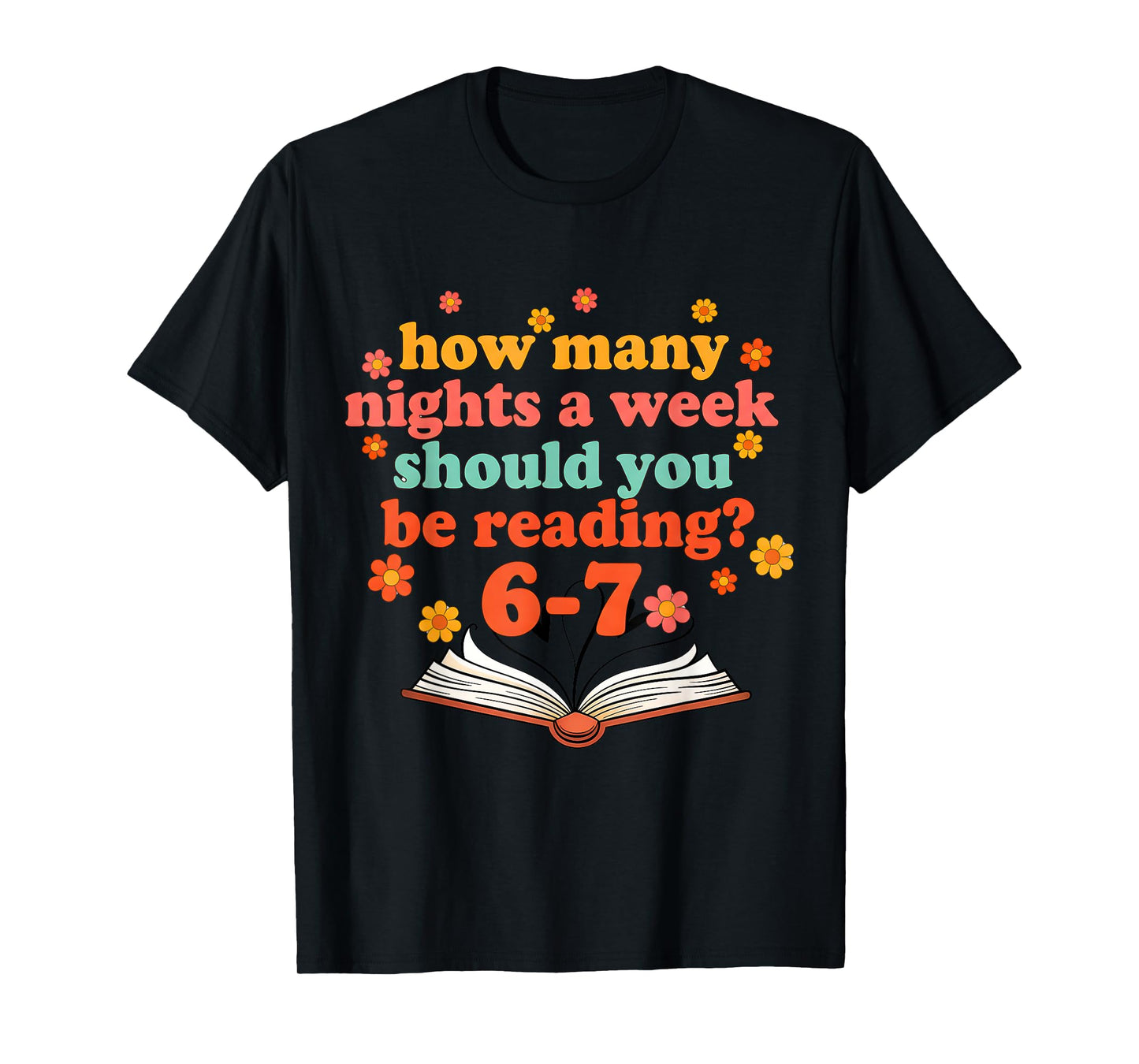 Funny Six Seven Meme 6 7 Teacher Book Reading 6 7 Teacher T-Shirt