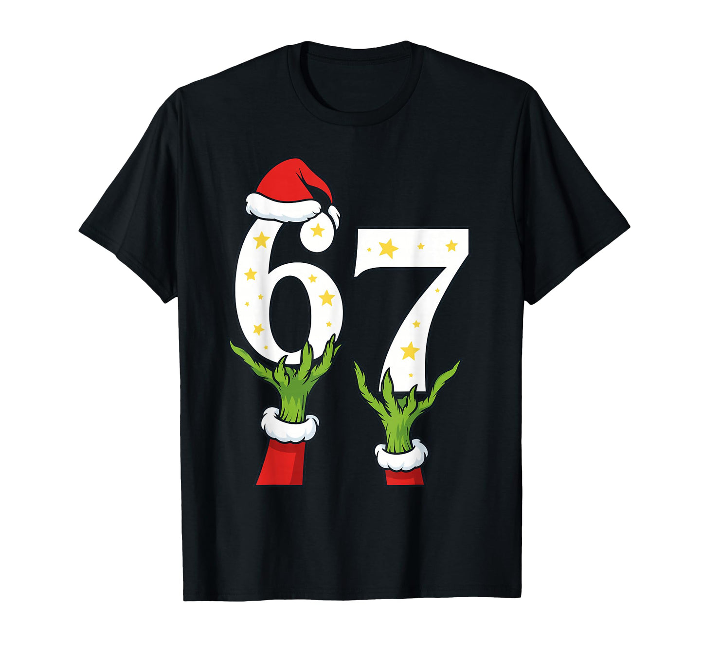 67 Christmas 6 7 Meme Hands Holiday Gen Alpha for Kids Boys T-Shirt