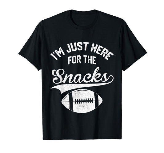 I'm Just Here for The Snacks Cute Football Women Kids T-Shirt