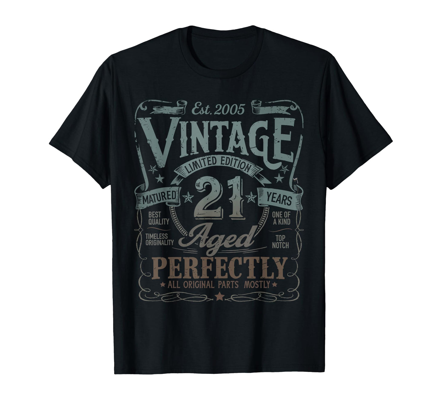 Vintage 2005 Limited Edition 21st Birthday 21 Years Old T-Shirt