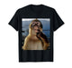 Funny Thinking Monkey Meme T-Shirt Curious Ape Brainrot Gift T-Shirt