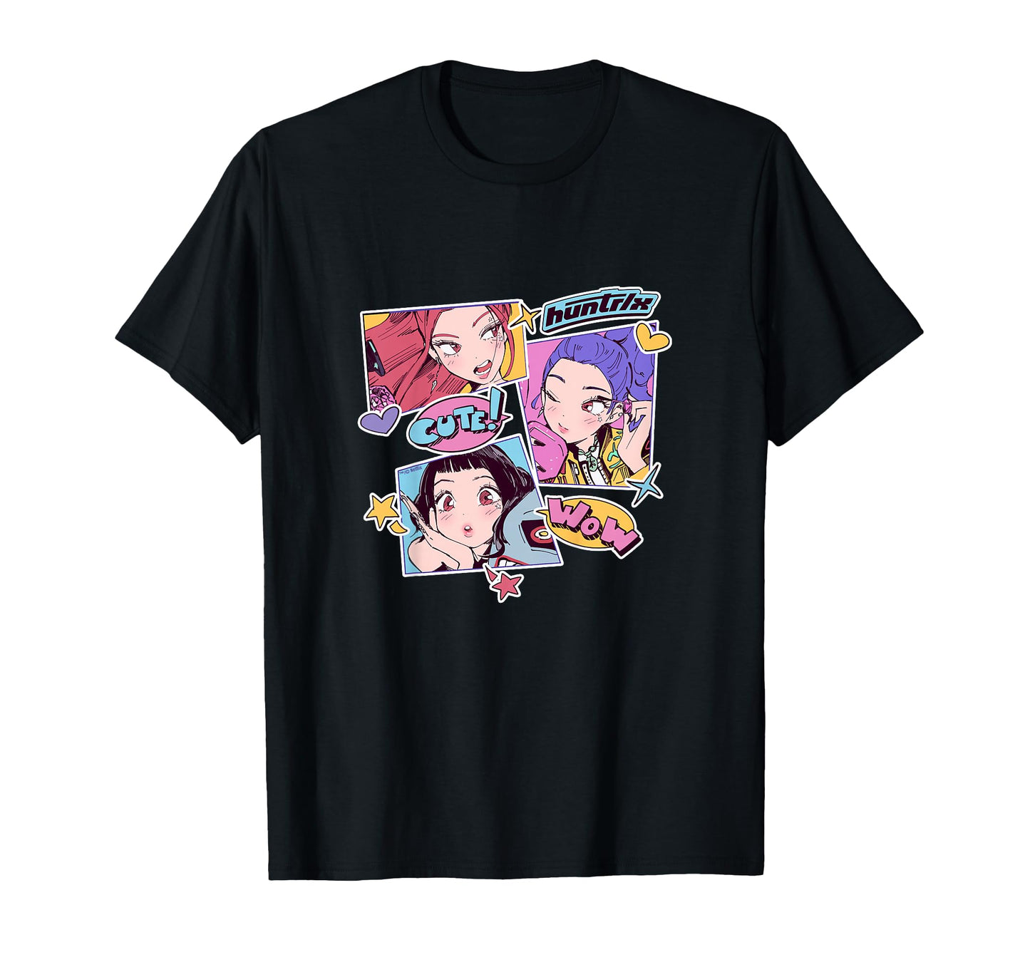 Kpop Demon Hunters Youth Sticker HUNTR/X Officially Licensed T-Shirt