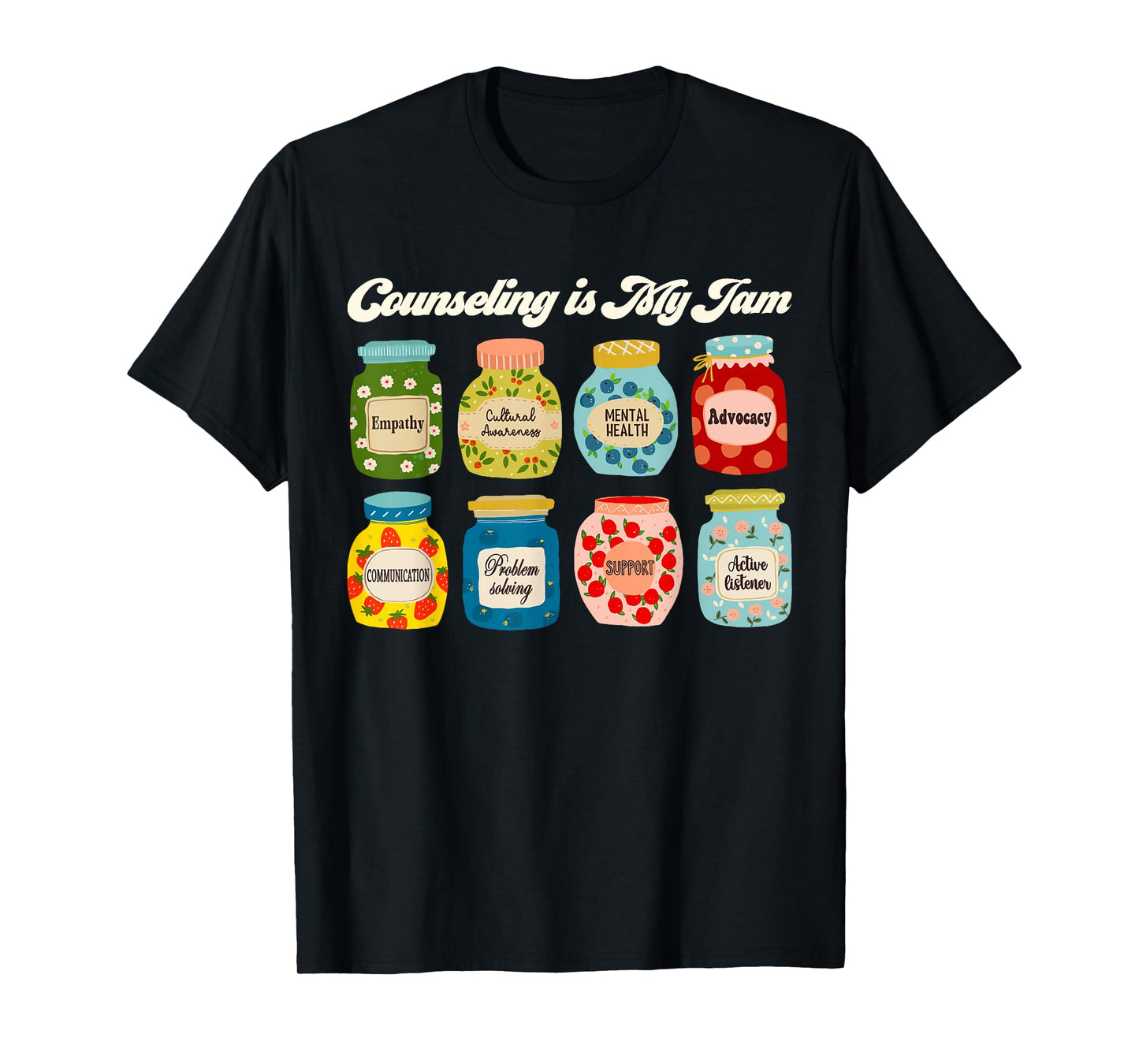 Groovy Counseling is My Jam School Psychologist Counselor T-Shirt