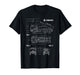 M142 High Mobility Artillery Rocket System HIMARS Blueprint T-Shirt