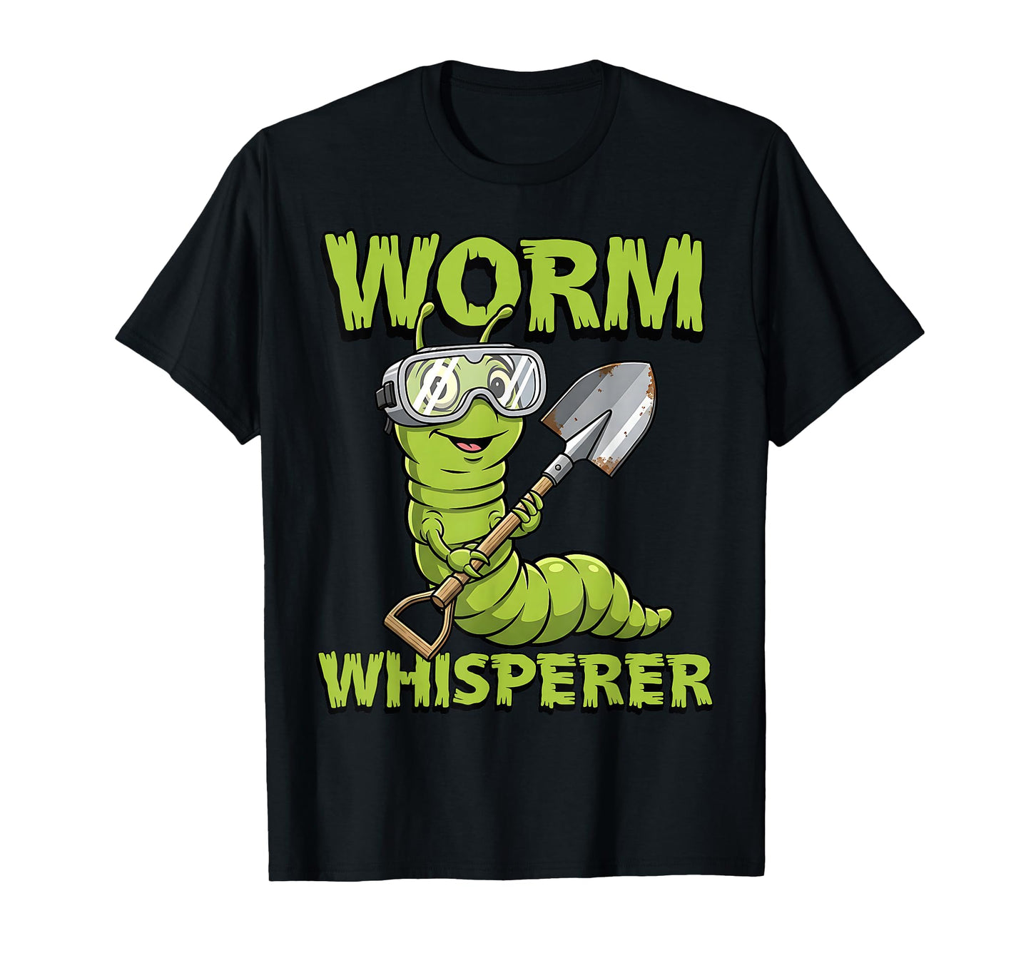Worm Farmer Eco Humor Funny Earthworm Garden Worm Whisperer T-Shirt