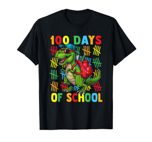 100 Days of School Dinosaur 100 Days Smarter 100th Day Kids T-Shirt