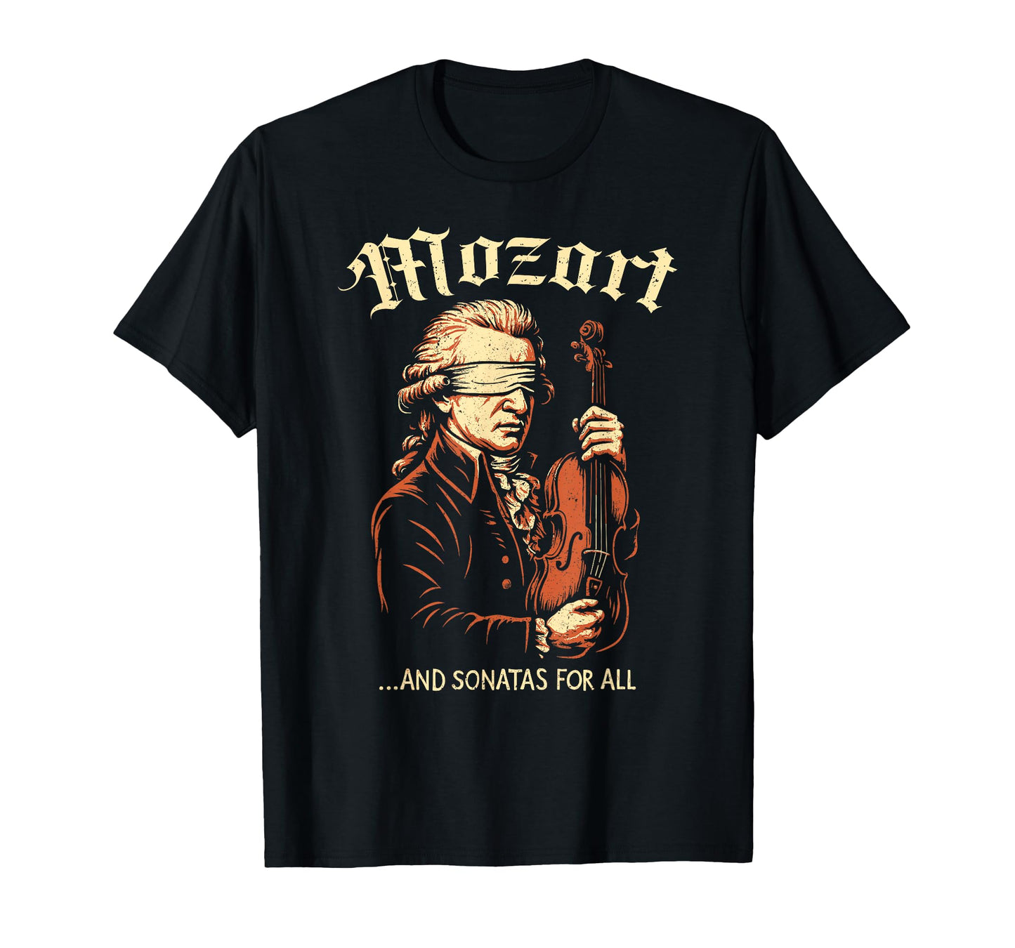 Wolfgang Amadeus Mozart Album Logo, Classical Music Composer T-Shirt