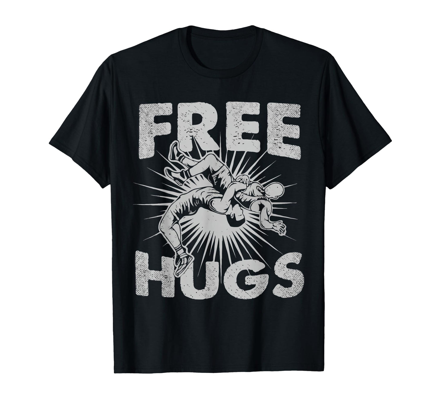 Wrestling - Funny Free Hugs Just Ask T-Shirt