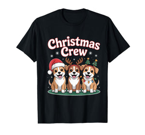 Christmas Crew Xmas Puppy Dog Breed Funny Christmas Pitsky T-Shirt