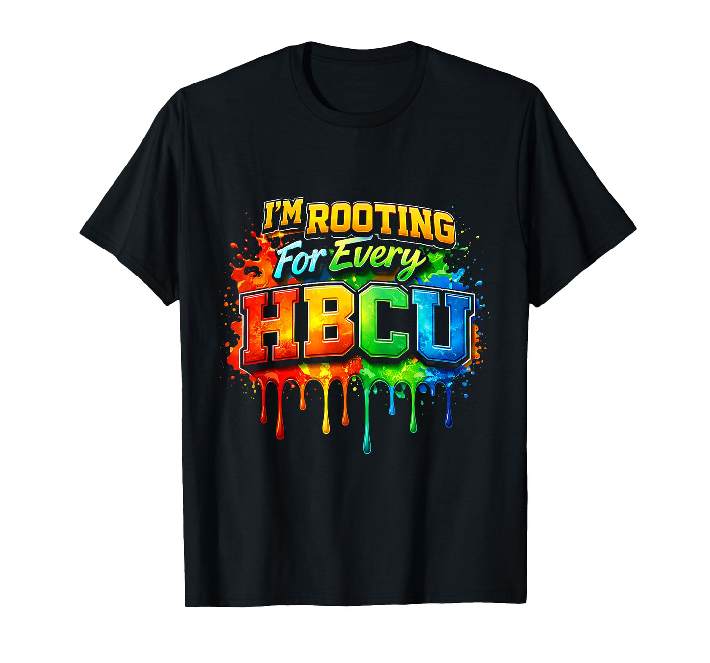 Rooting for Every HBCU Black History Costume Afrocentric T-Shirt