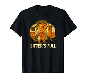 Litter’s Full Funny Cat Lovers Christmas for Men Women Kids T-Shirt