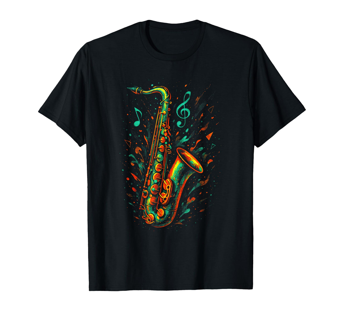 Saxophone Burst - Musical Lover Orchestra Fun T-Shirt