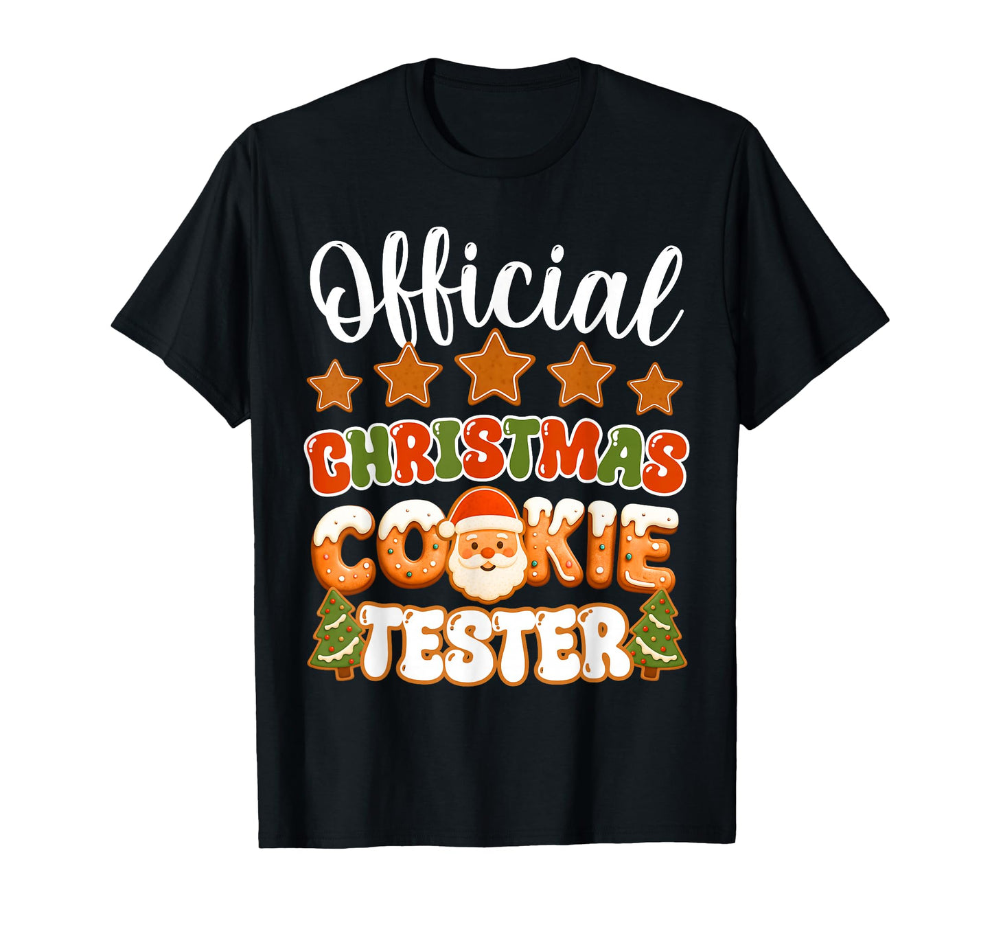 Official Christmas Cookie Tester Taster Funny Family Baking T-Shirt