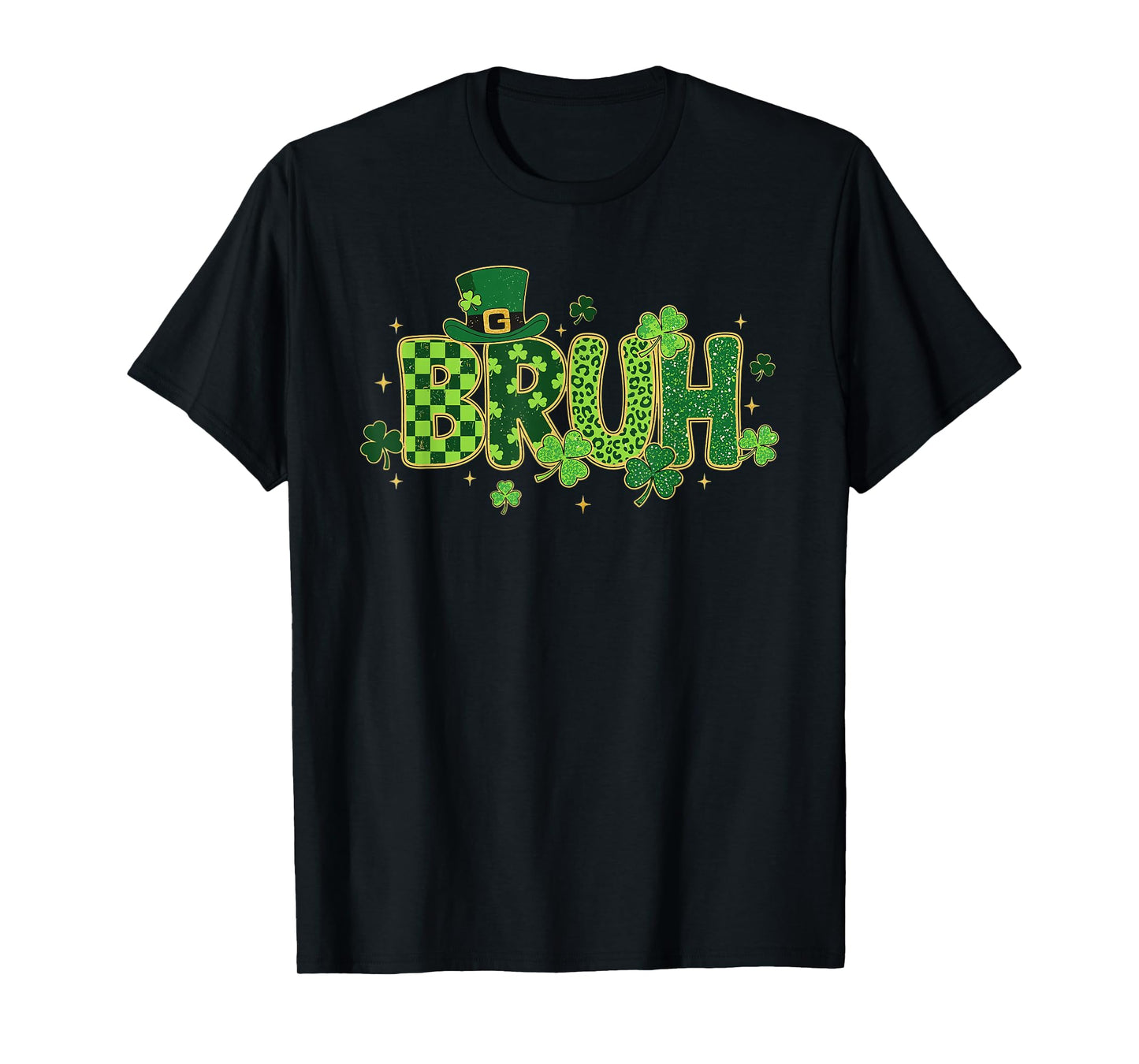Bruh St Patricks Day Teens Boys Kids Funny Saint Pattys T-Shirt