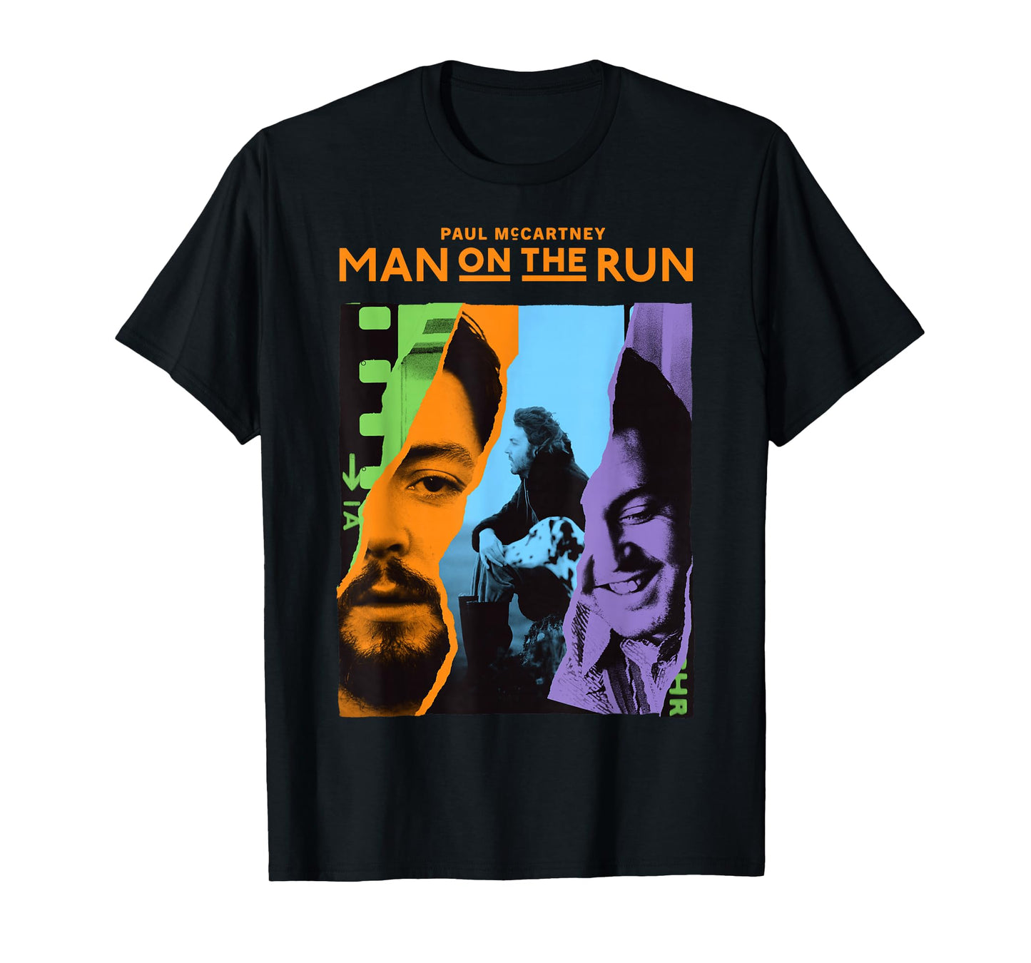 Official Exclusive Paul McCartney Man On The Run Filmstrip T-Shirt