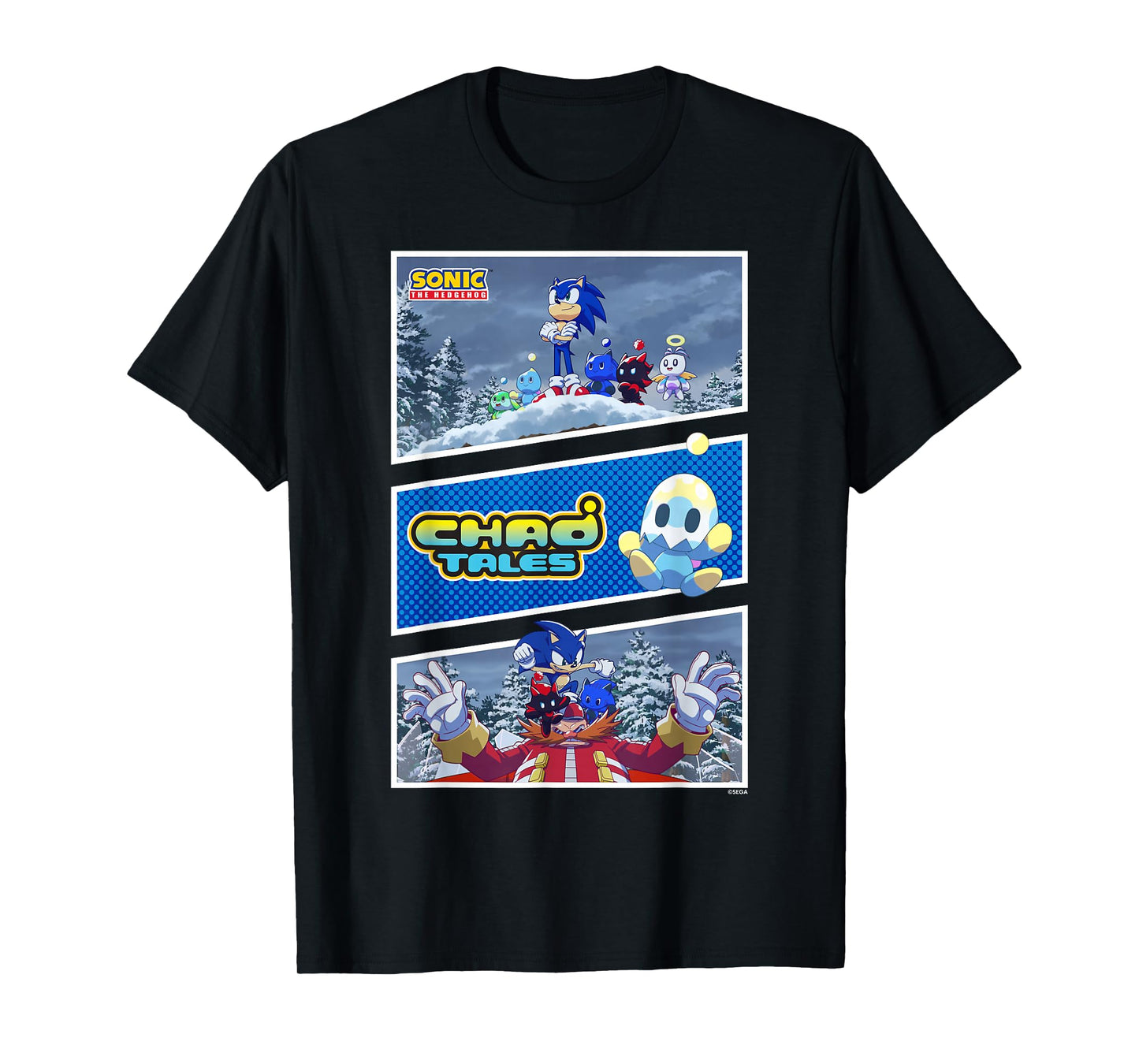 Sonic The Hedgehog - Chao Tales Sonic vs. Dr. Eggman T-Shirt