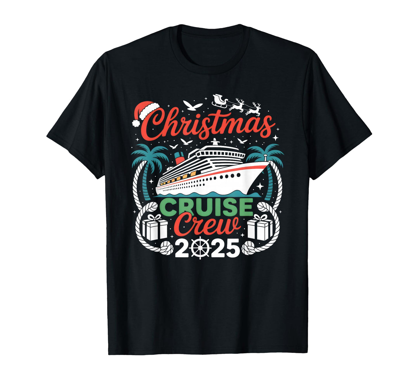 Christmas Cruise Crew 2025 Matching T-Shirt