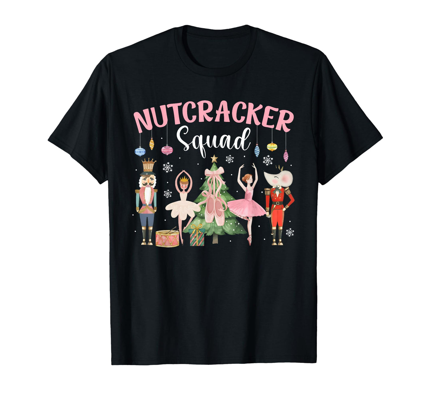 Christmas Nutcracker Squad Ballet Dance Women Kids Girls T-Shirt