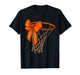 Basketball Hoop with Bow Cute Basketball Aesthetic T-Shirt