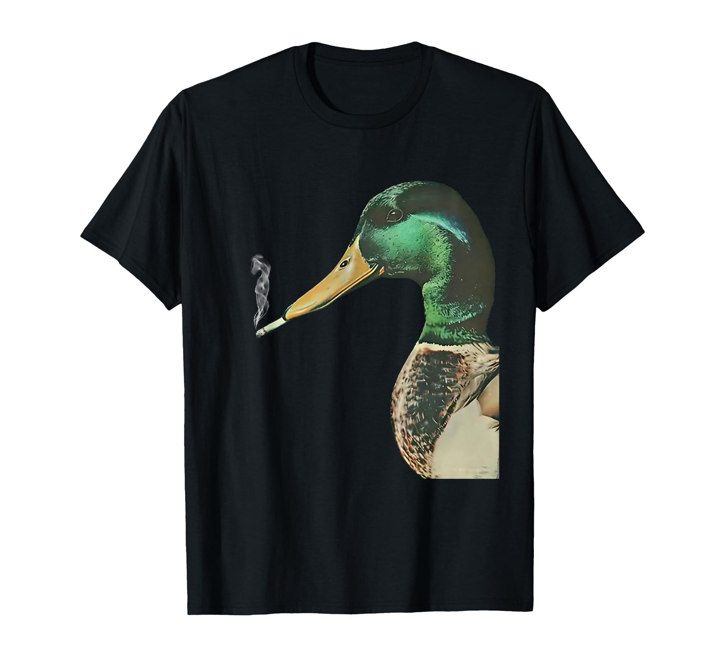 Mallard Smoking Cigarette Meme Funny Mallard Duck Hunting T-Shirt