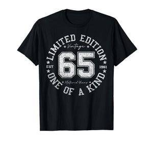 65 Year Old Gifts Vintage 1961 Limited Edition 65th Birthday T-Shirt
