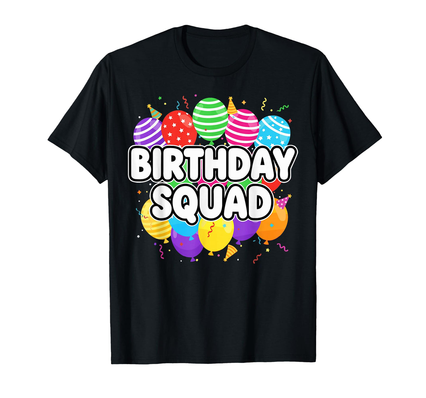 Birthday Squad Party Crew Matching T-Shirt