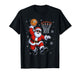 Funny Basketball Santa 67 Christmas Xmas Holiday Kids Boys T-Shirt