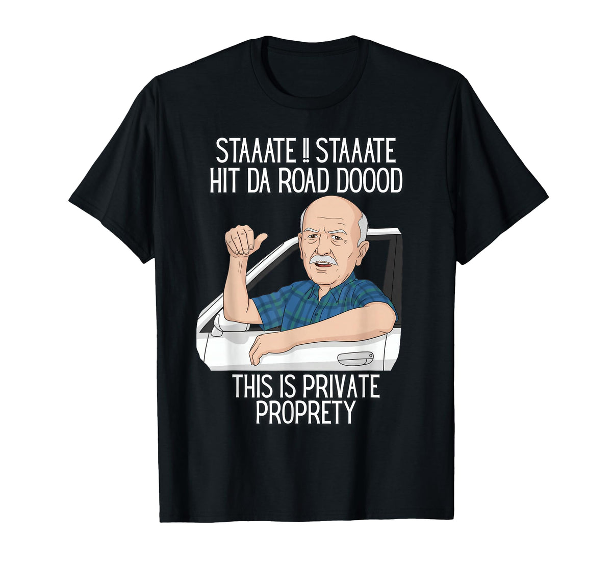 Funny for Men Hit The Road Dude Lock em' Up Funny Lock em up T-Shirt