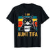 Retro I Am Aunt Tifa Cat 86 47 Vintage Coffee Cat 8647 T-Shirt