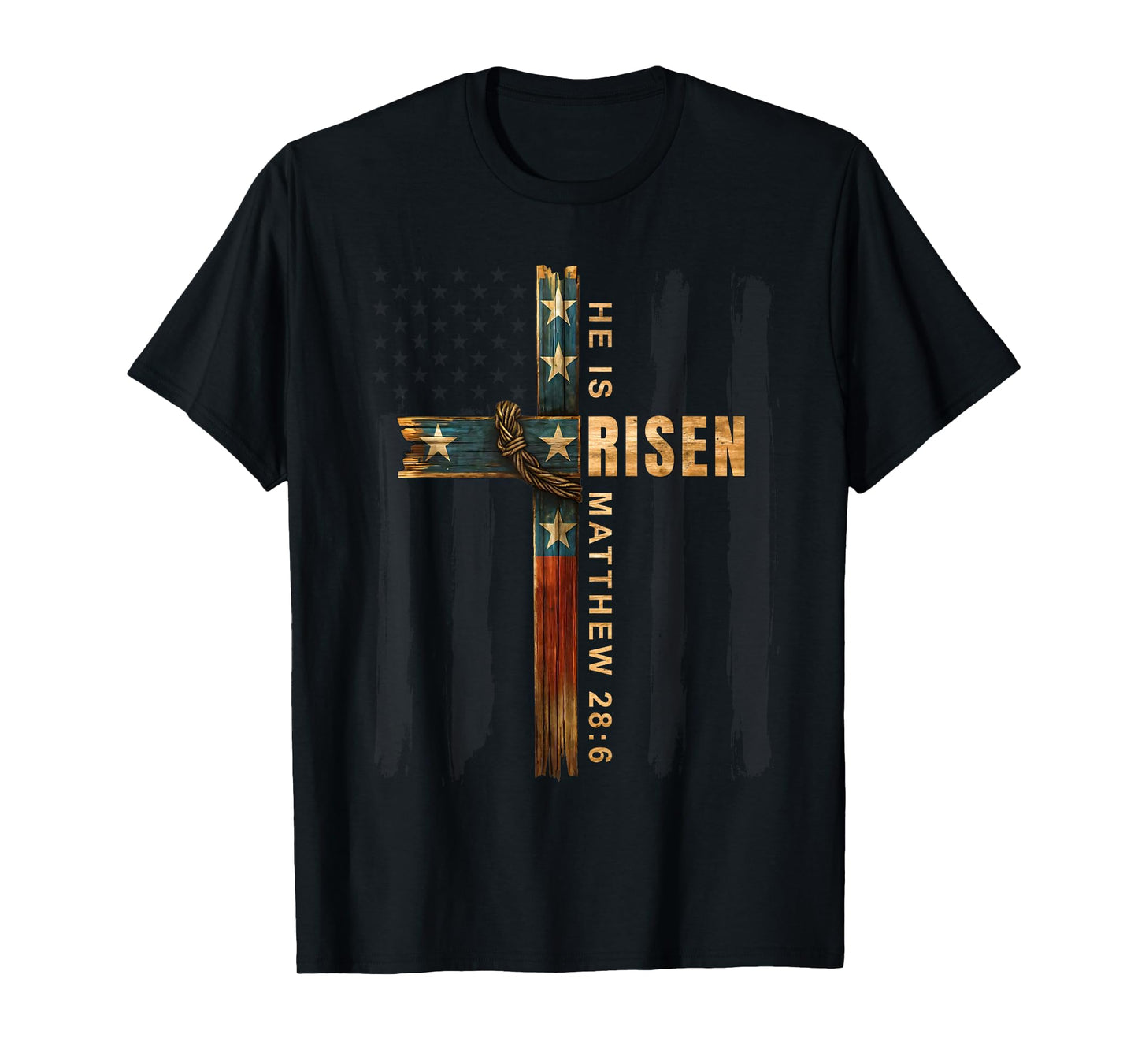 Easter Cross He is Risen Jesus Christian Men Women Teen Kids T-Shirt