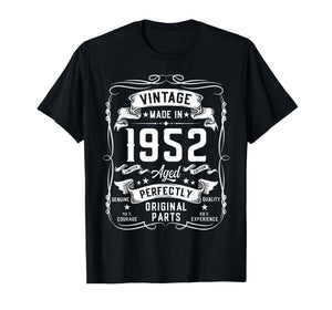 Vintage 1952 74yr 74th Birthday Gifts for Men 74 Years Old T-Shirt