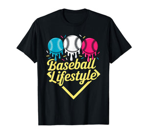 Baseball Lifestyle 101 Apparel Youth Baseball Drip Icecream T-Shirt