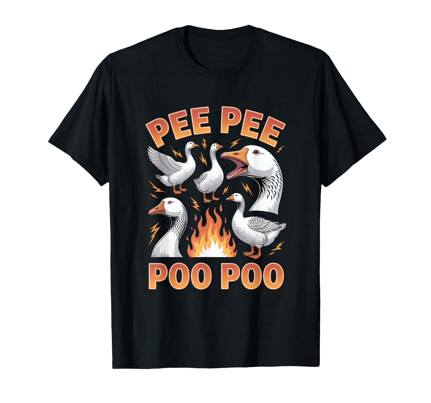 Pee Pee Poo Poo Goose Meme Unwearable Aduld Humor T-Shirt