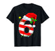 Fun Six Seven 6 7 Meme Candy Cane Lights Santa Christmas T-Shirt