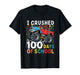 100 Days of School Boys Monster Truck 100th Day of School T-Shirt