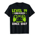 Level 19 Unlocked Awesome Since 2007 19th Birthday Gaming T-Shirt