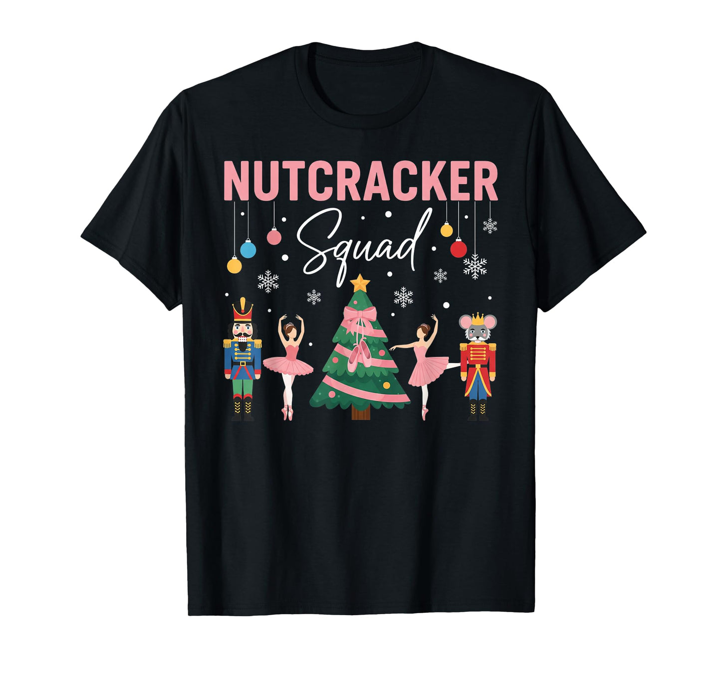 Christmas Nutcracker Squad Ballet Dance Women Kids Girls T-Shirt